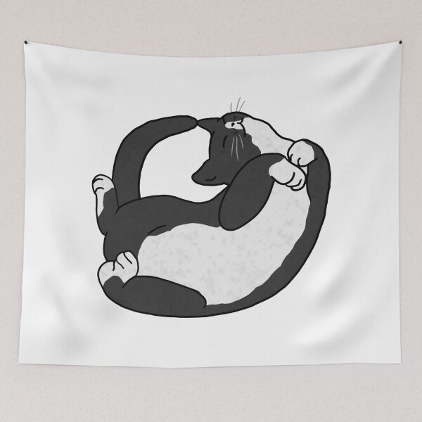 Item preview, Flop Cat - tuxedo designed and sold by CCCDesign.