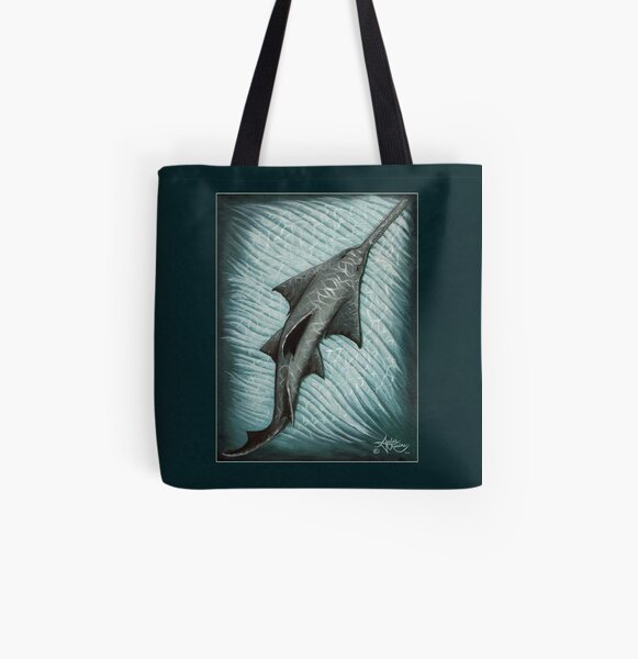 "Sawfish" by Amber Marine ~ Acrylic painting, art © 2015 All Over Print Tote Bag