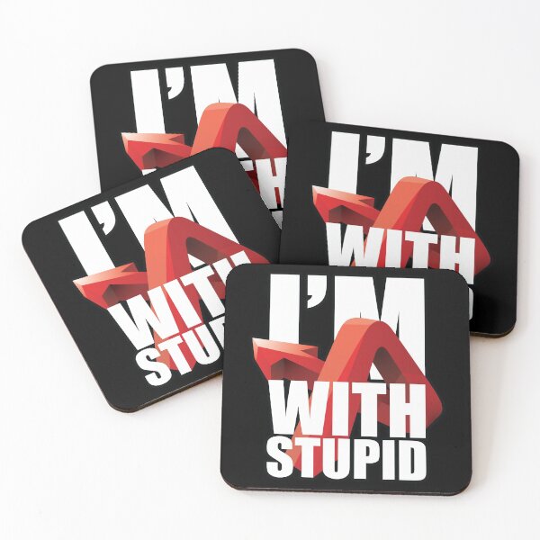 Item preview, I'm with stupid designed and sold by frittercritters.
