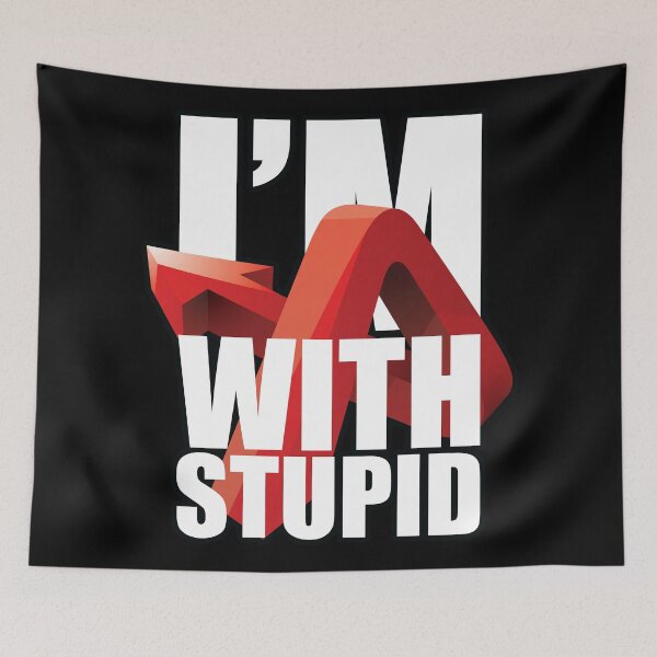 Item preview, I'm with stupid designed and sold by frittercritters.
