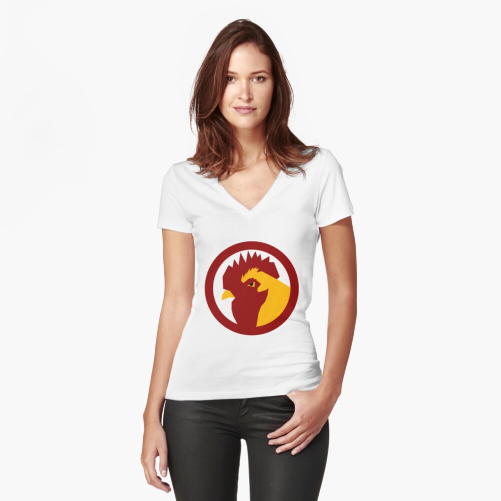Item preview, Fitted V-Neck T-Shirt designed and sold by apexchicken.
