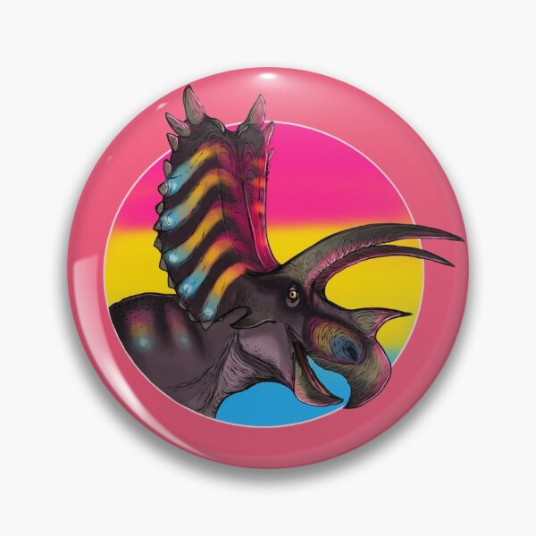 Artikelvorschau, PRIDE Dinosaurier: Pentaceratops (pansexuelle Flagge) entworfen und verkauft von DinoDJ.
