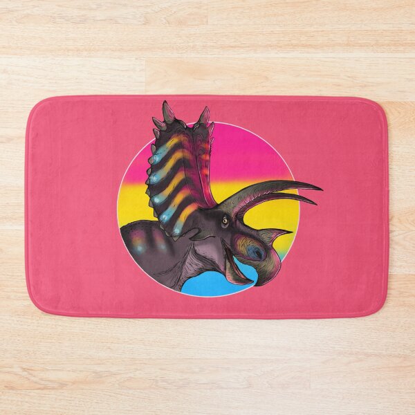 Item preview, PRIDE dinosaurs: Pentaceratops (pansexual flag) designed and sold by DinoDJ.