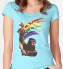 Jim Henson and Kermit Women's Fitted Scoop T-Shirt