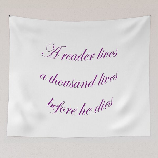 Item preview, A reader lives a thousand lives before he dies, national reading day designed and sold by TheDevilStore.