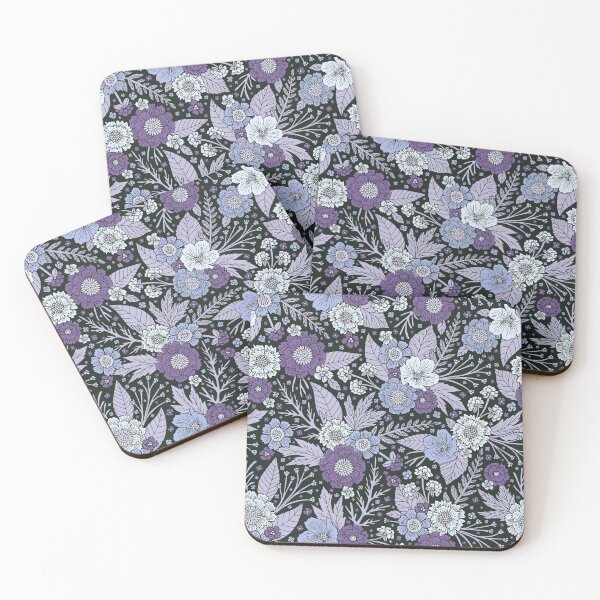 Item preview, Purple, White & Lavender Floral Pattern - Flowers designed and sold by somecallmebeth.