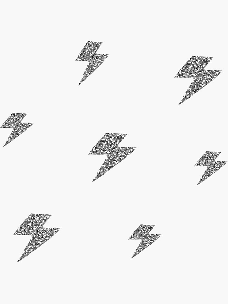 "Lightning boltglitter pack " Sticker by StickersByEsha Redbubble