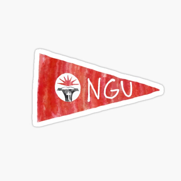 Item preview, NGU watercolor Athletics Flag designed and sold by Delaneymaybe.