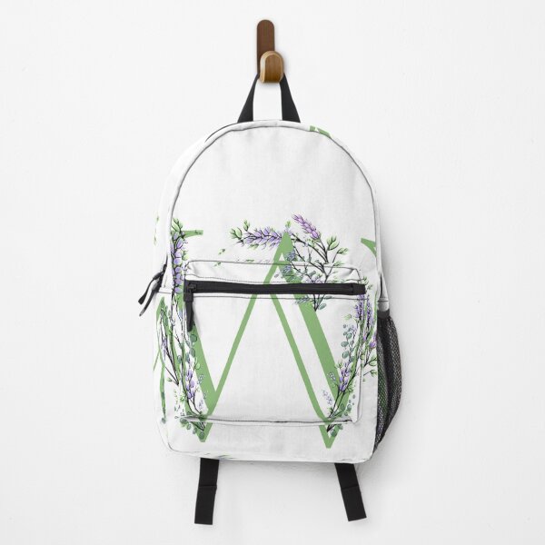 Item preview, The letter “W” | romantic Eucalyptus and Lavender floral illustration | floral Monograms designed and sold by hollycooper.