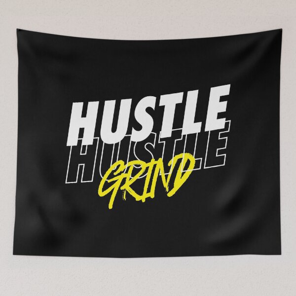 Item preview, hustle and grind shirt designed and sold by rangrafx.
