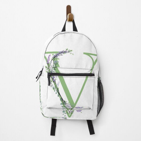 Item preview, The letter “V” | romantic Eucalyptus and Lavender floral illustration | floral Monograms designed and sold by hollycooper.