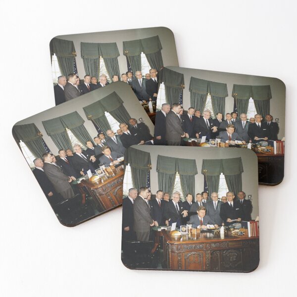 Item preview, President Kennedy Manpower Act - Oval Office - 1962 designed and sold by warishellstore.
