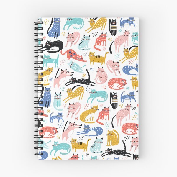 Item preview, Cute Colorful Cat Pattern Artwork designed and sold by AugustDesign.