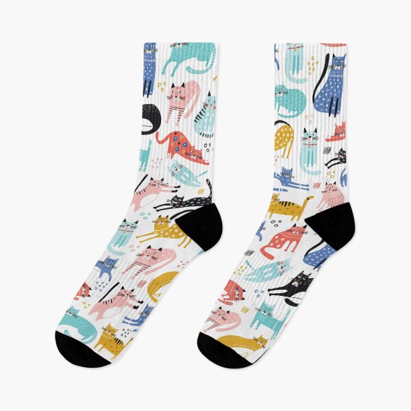 Item preview, Cute Colorful Cat Pattern Artwork designed and sold by AugustDesign.