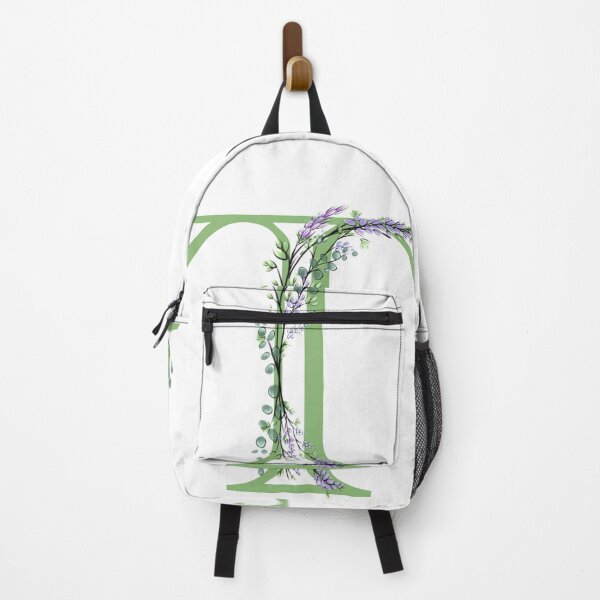 Item preview, The letter “T” | romantic Eucalyptus and Lavender floral illustration | floral Monograms designed and sold by hollycooper.