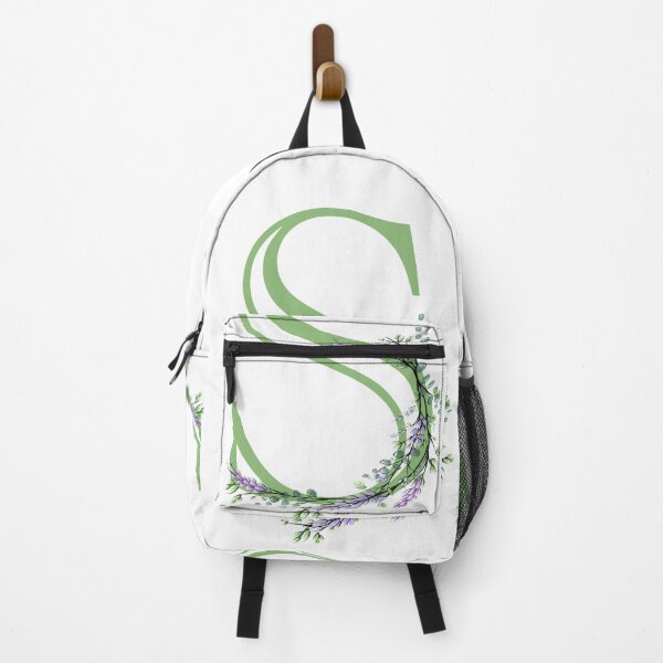Item preview, The letter “S” | romantic Eucalyptus and Lavender floral illustration | floral Monograms designed and sold by hollycooper.