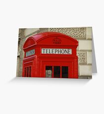 London Telephone Greeting Card