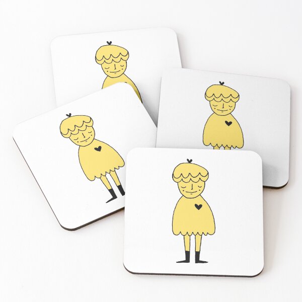 Item preview, Heart and Hat in Yellow designed and sold by cosmicmouse.