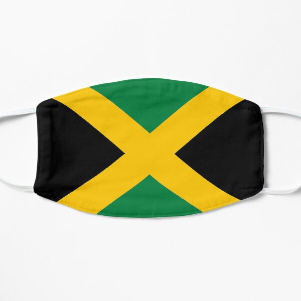 Jamaican Flag Flat Mask