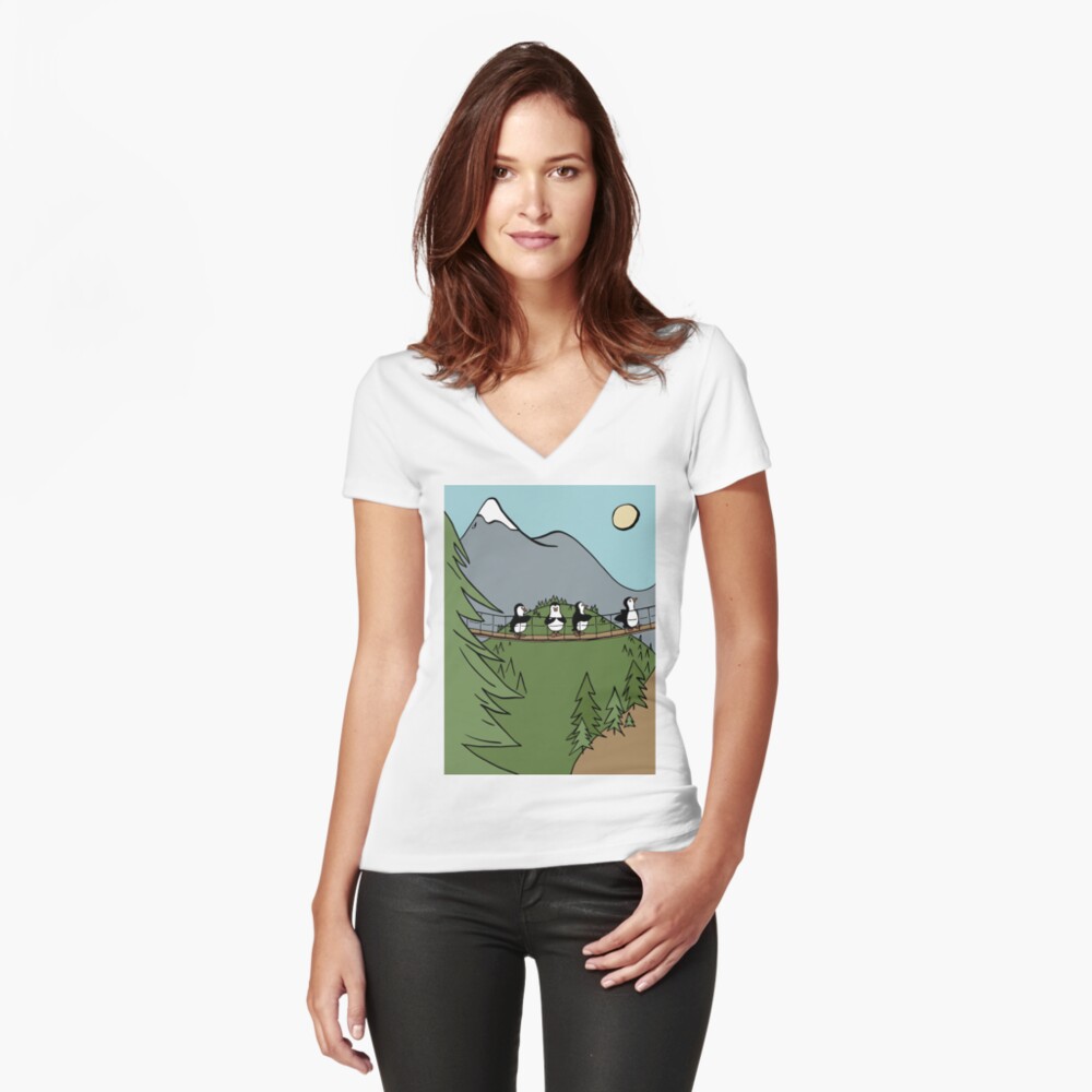 Item preview, Fitted V-Neck T-Shirt designed and sold by Otter-Grotto.