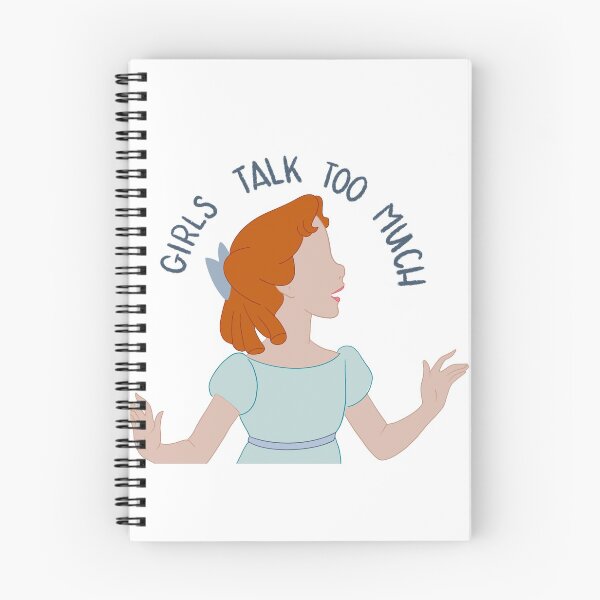 Item preview, girls talk too much! designed and sold by MikiAndCo.