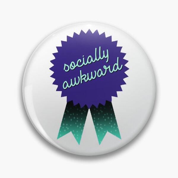 Item preview, merit badge - socially awkward designed and sold by theemily.