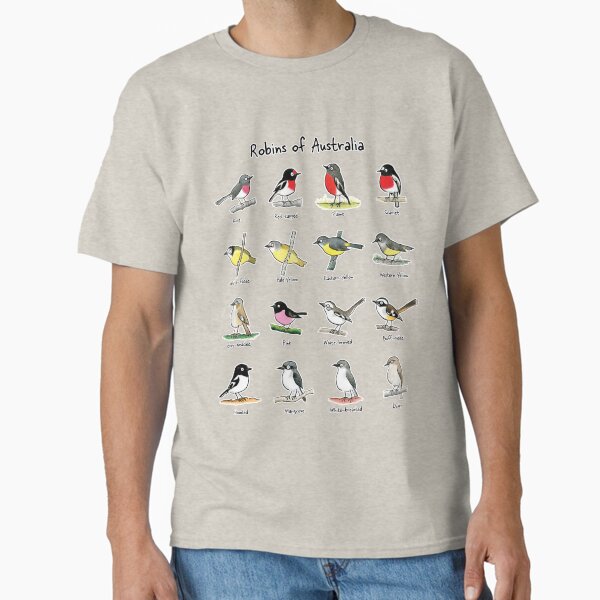 Robins of Australia - Raising funds for Birdlife Australia Classic T-Shirt
