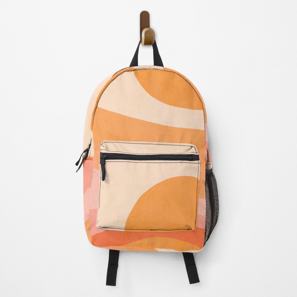 Mid Modern Golden Summer Sunset - abstract landscape Backpack