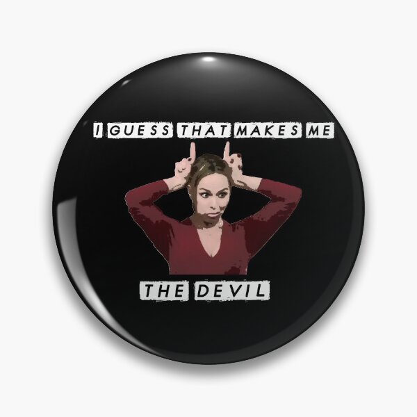 Item preview, I Guess That Makes Me the Devil Jan the Office Funny Quote Dinner Party  designed and sold by GRAPHICxBOMB.