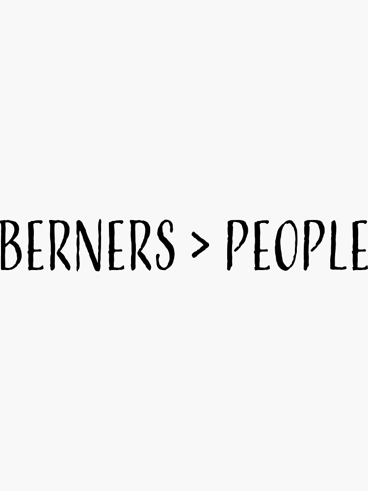 "Berners Rock" Sticker for Sale by GiantDogs Redbubble