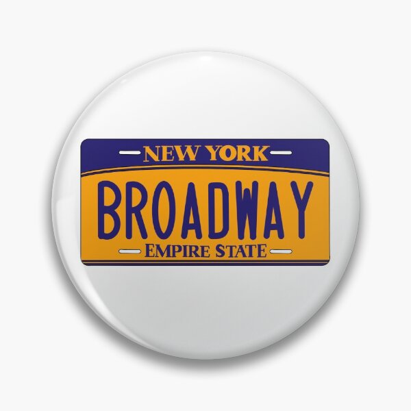 Item preview, Broadway License Plate designed and sold by designsbyalyssa.