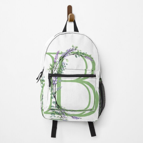 Item preview, The letter “B” | romantic Eucalyptus and Lavender floral illustration | floral Monograms designed and sold by hollycooper.