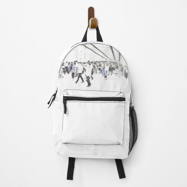 Item preview, Commuters walking by subway station designed and sold by JohannaWallace.