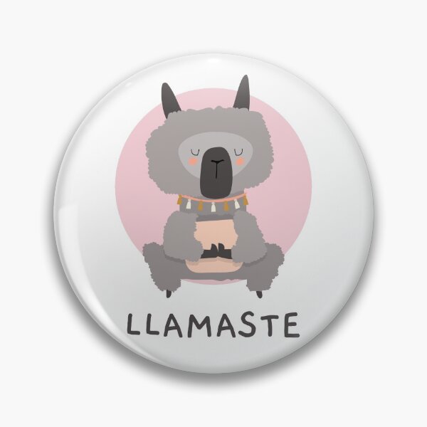 Item preview, Yoga asana Yoga Llama "Llamaste"- Funny yoga gift - Gift for yoga lovers and llama lovers designed and sold by TamGustam.