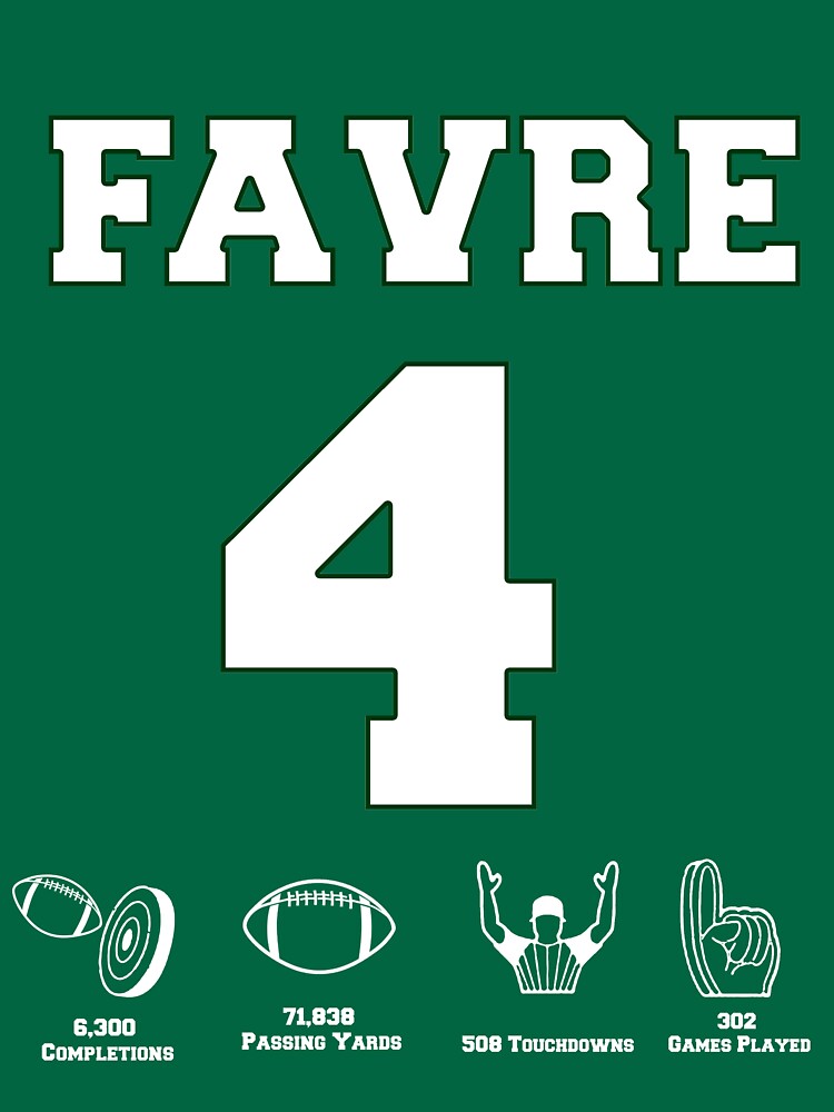 Brett Favre - Career Stats Essential T-Shirt for Sale by thundergun