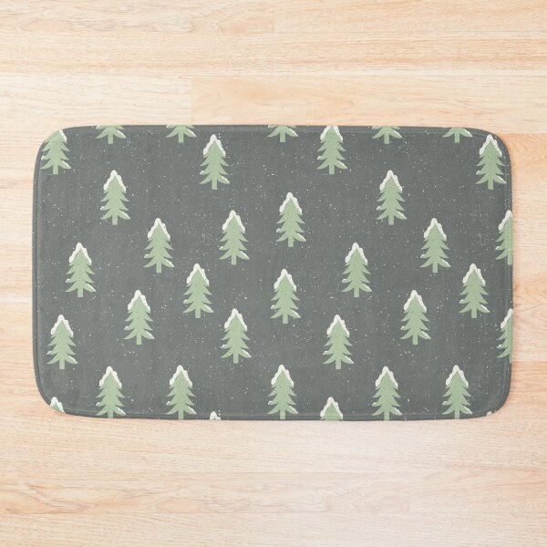 Item preview, Cute Doodled Evergreen trees covered in snow pattern designed and sold by CLPDesignLab.