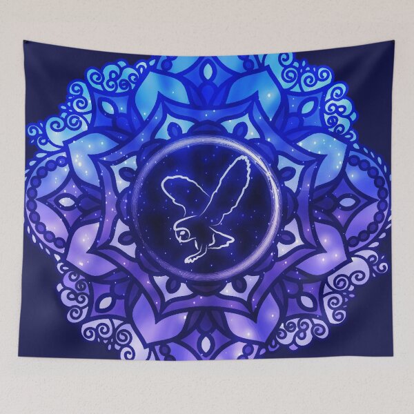Item preview, Owl Flower Mandala - 36 designed and sold by serenaking.