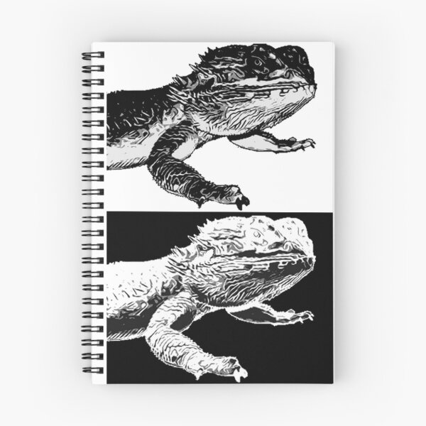 Item preview, Bearded Dragon Pattern Black and White   designed and sold by TB2018.
