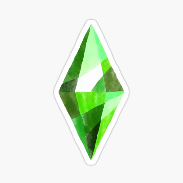 Some Watercolor Plumbob Sticker For Sale By Delaneymaybe Redbubble