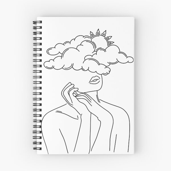 Aperçu de l'œuvre Femmes avec sa tête dans les nuages créée et vendue par laurhog.