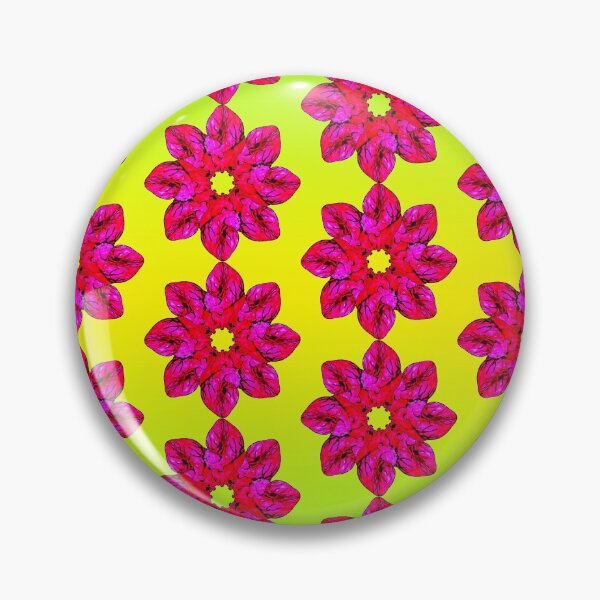 Item preview, Human Heart Floral Repeat Pattern Pink Green Yellow Human Anatomy Pattern design designed and sold by GRAPHICxBOMB.