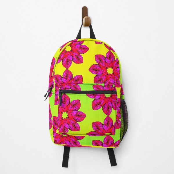 Item preview, Human Heart Floral Repeat Pattern Pink Green Yellow Human Anatomy Pattern design designed and sold by GRAPHICxBOMB.