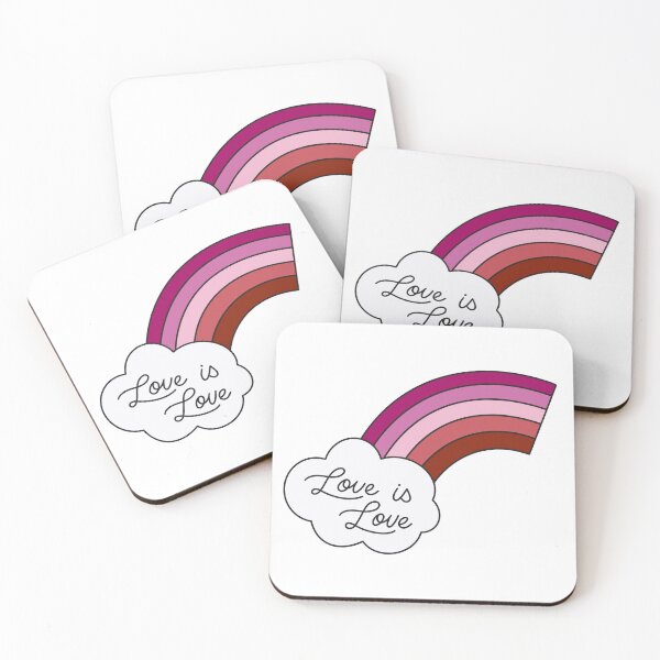 Item preview, love is love - lesbian flag designed and sold by cameronbaba.