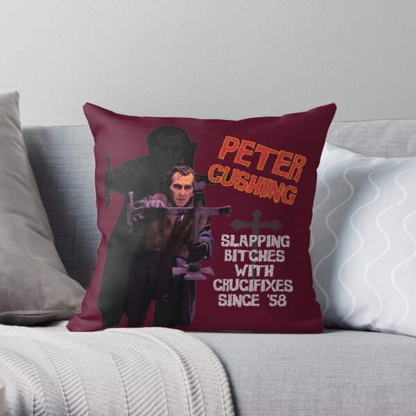Peter Cushing Throw Pillow