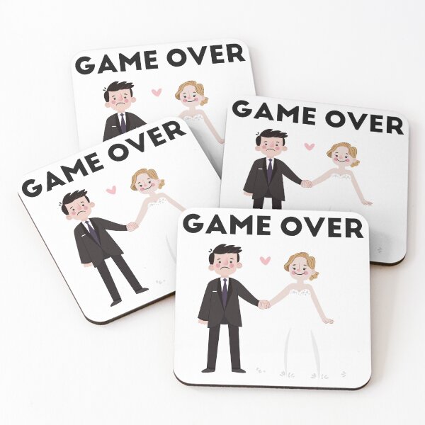 Item preview, GAME OVER - Funny Weeding Gift Idea designed and sold by anass002.