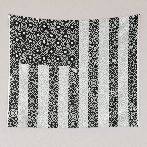 Item preview, Distressed Black American Flag Circle Design designed and sold by Pierre Bernard Jr.