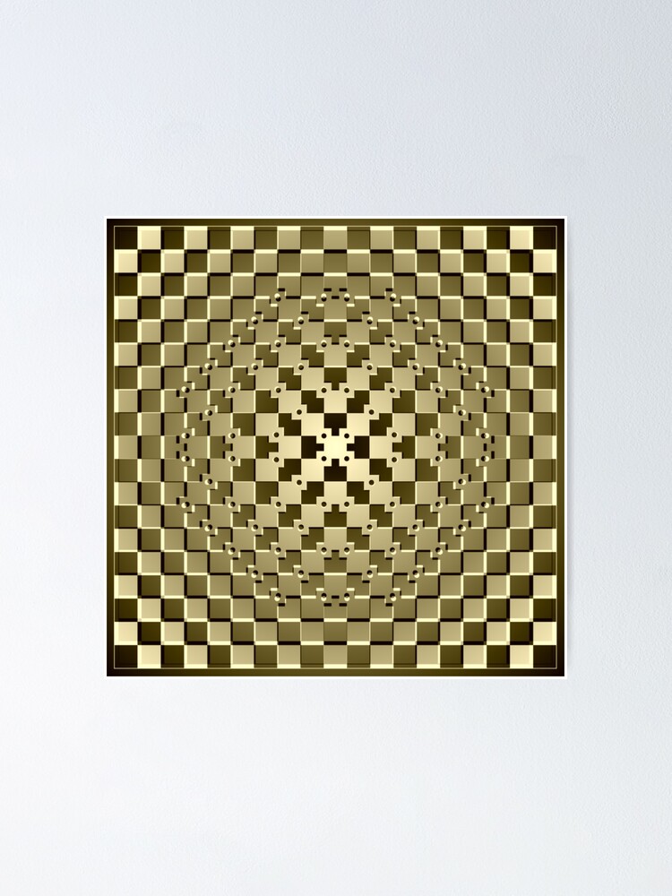 Alternate view of Optical iLLusion Abstract Art Poster