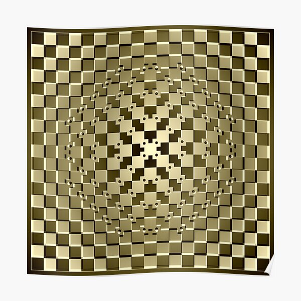 Optical iLLusion Abstract Art Poster