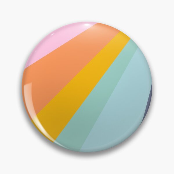 Item preview, Retro Abstract Diagonal Stripes in Bold Rainbow Brights designed and sold by JuneJournal.