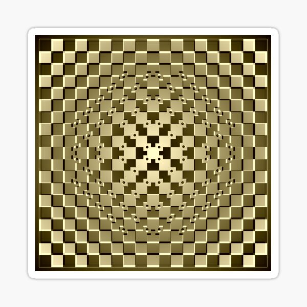 Optical iLLusion Abstract Art Sticker